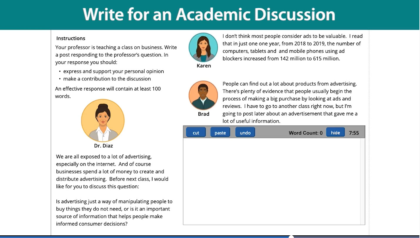 2023 1327 toefl new format from July 2023 Discussion Board